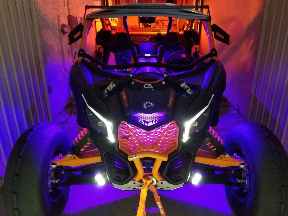 Can AM X3 Rock Light Mounts