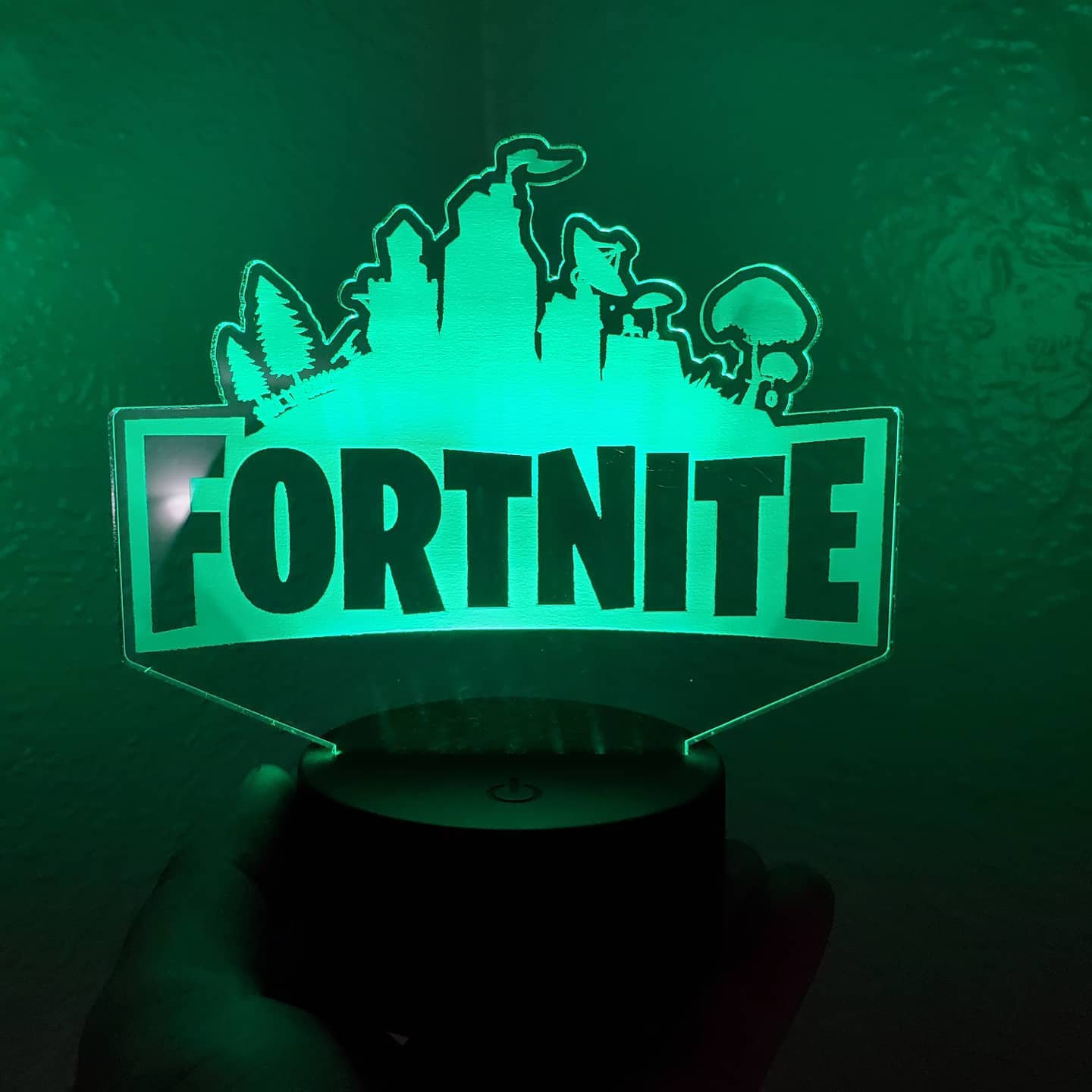 Acrylic Sign w/ Round Led Base