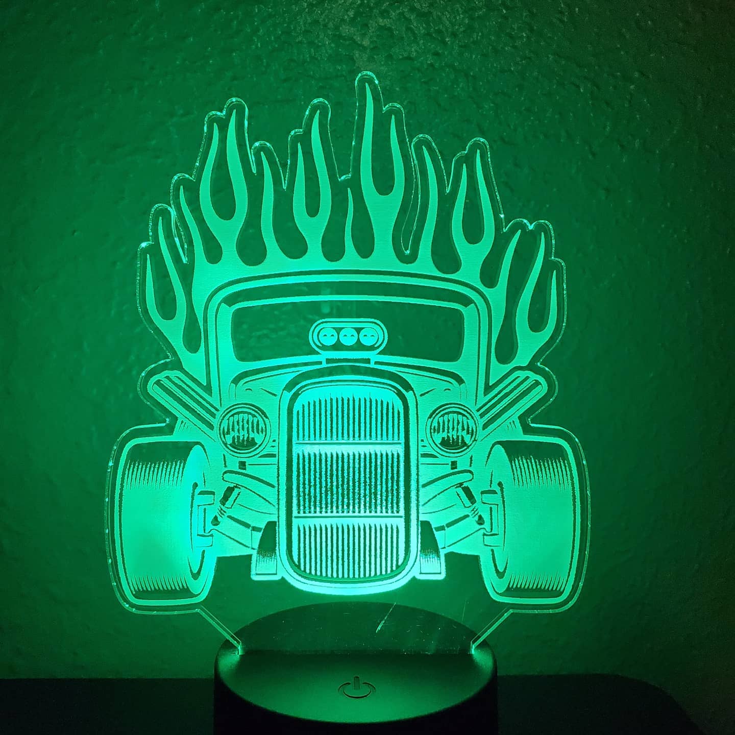 Acrylic Sign w/ Round Led Base