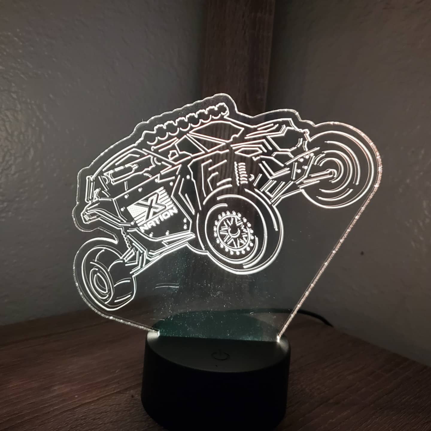 Acrylic Sign w/ Round Led Base