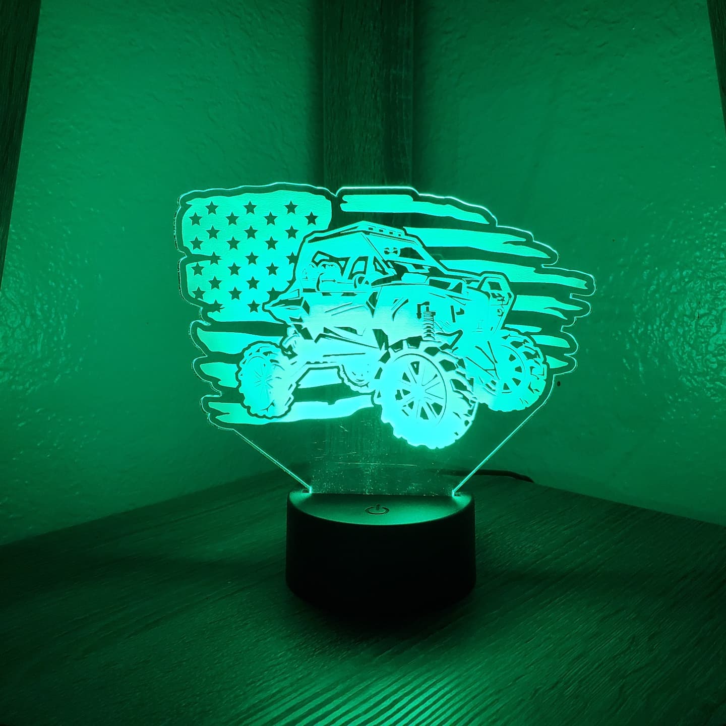 Acrylic Sign w/ Round Led Base