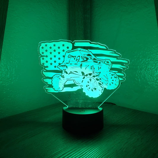 Acrylic Sign w/ Round Led Base