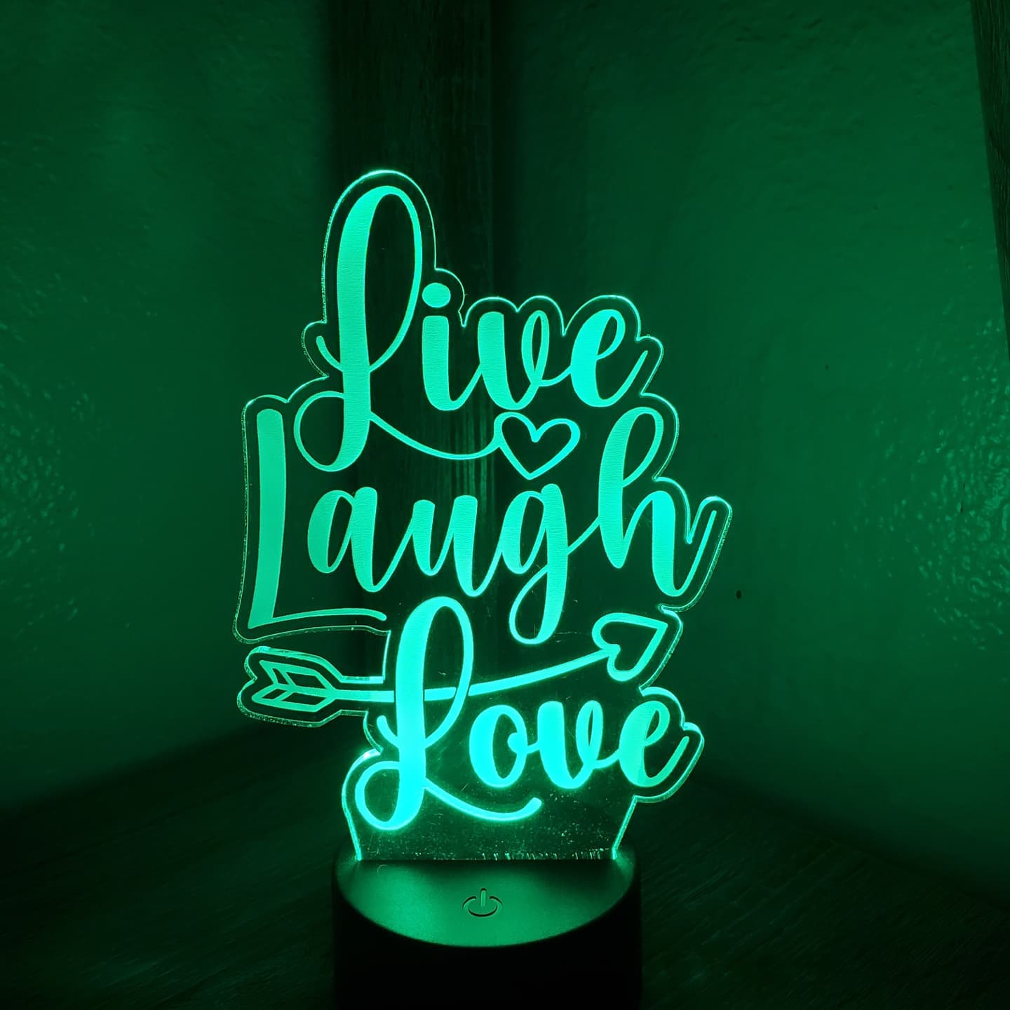 Acrylic Sign w/ Round Led Base