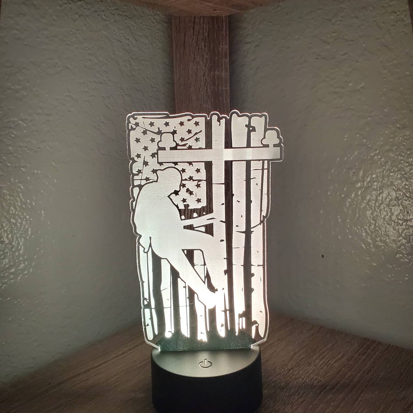 Acrylic Sign w/ Round Led Base