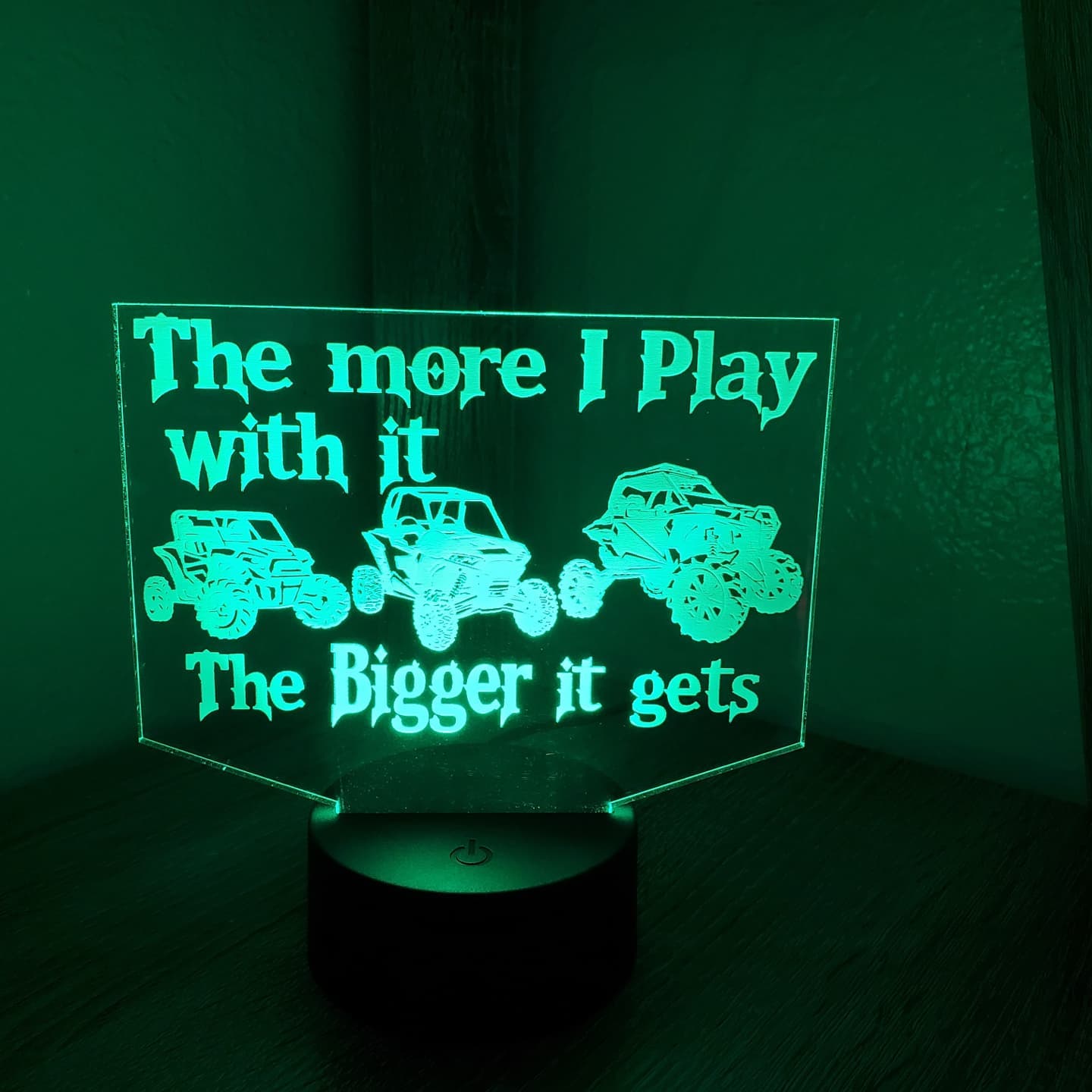 Acrylic Sign w/ Round Led Base